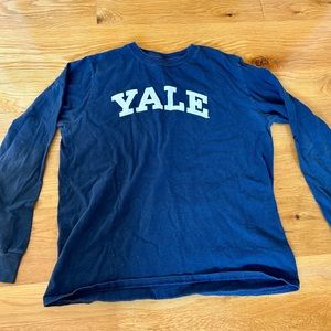Yale University Navy Blue Long Sleeve | Youth XL